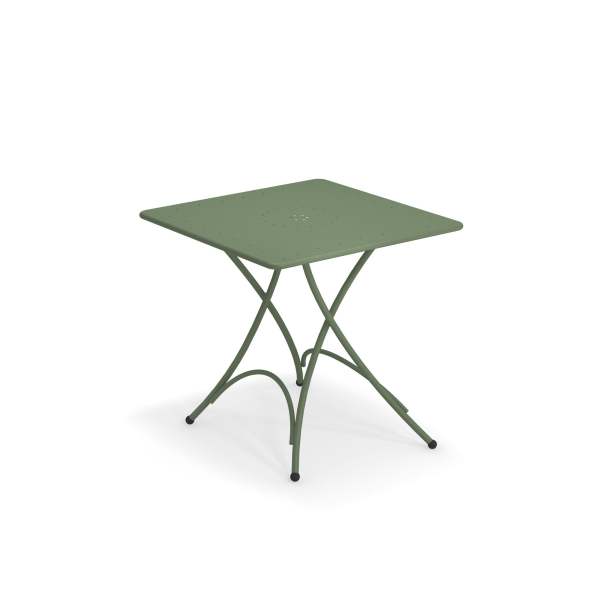 EMU PIGALLE TAVOLO QUADRATO 76X76 VERDE MILITARE