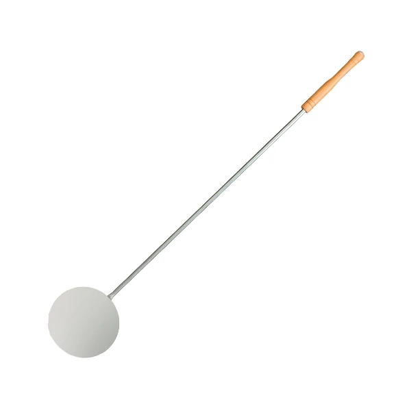 Palina tonda Clementi inox per pizza – manico in legno