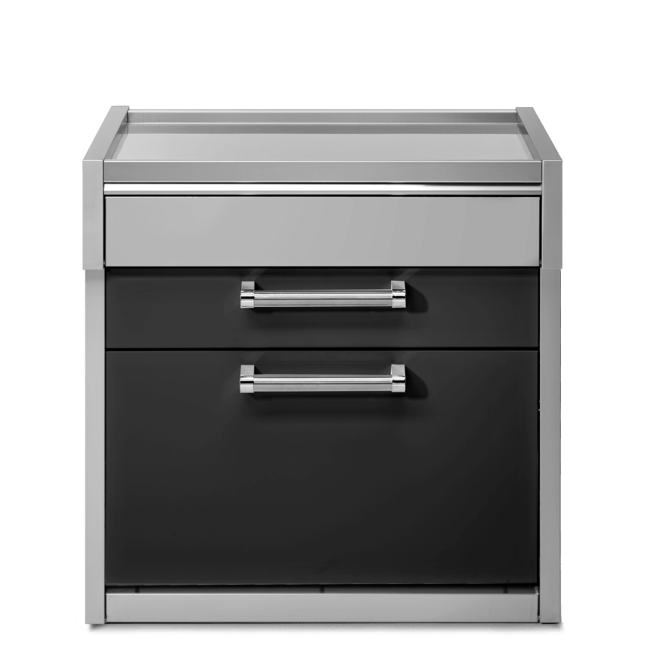 TAVOLO DA LAVORO IN ACCIAIO INOX DA 90 CM ANTRACITE CS4605 -