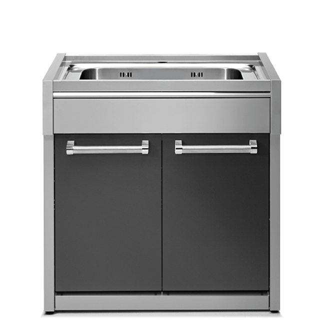 GENESI LAVELLO DA 90 CM 1 VASCA GRANDE ANTRACITE  CS5402 -