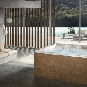 KIT MINIPISCINA IDROMASSAGGIO ALBATROS SOREA 180X180 H.67