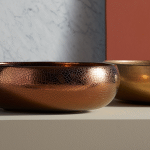 LAVABO DA APPOGGIO CIOCCO BRONZO