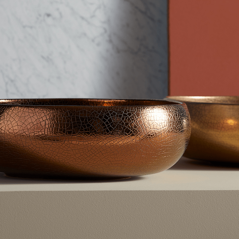 LAVABO DA APPOGGIO CIOCCO BRONZO