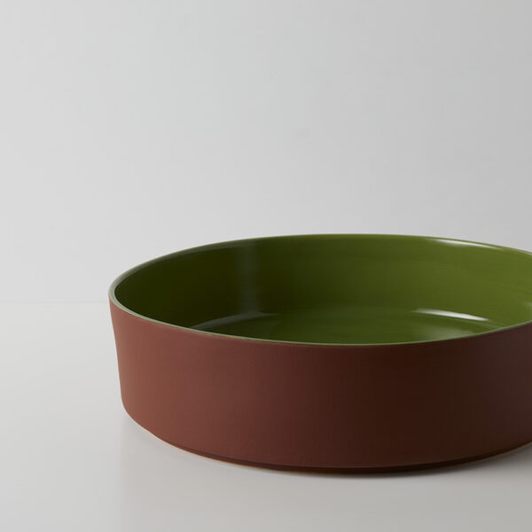 LAVABO DA APPOGGIO CANDY GLOSSY SALVIA INSIDE MATT MATTONE OUTSIDE D 40,5