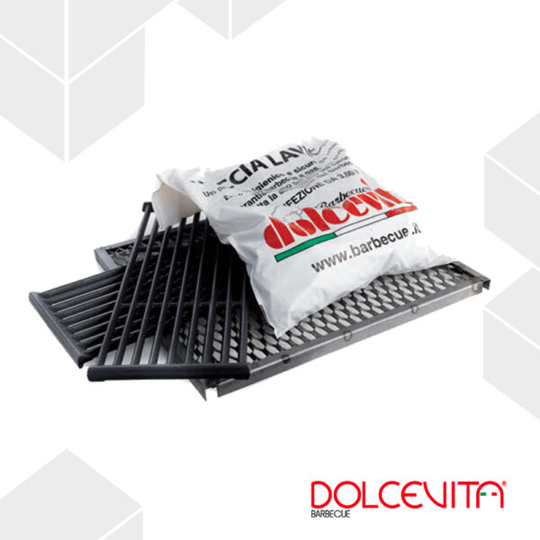 KIT TUTTAGRIGLIA IN GHISA X TURBO 4 CLASSIC+RETE E BRIGHETTI IN CERAMICA FP