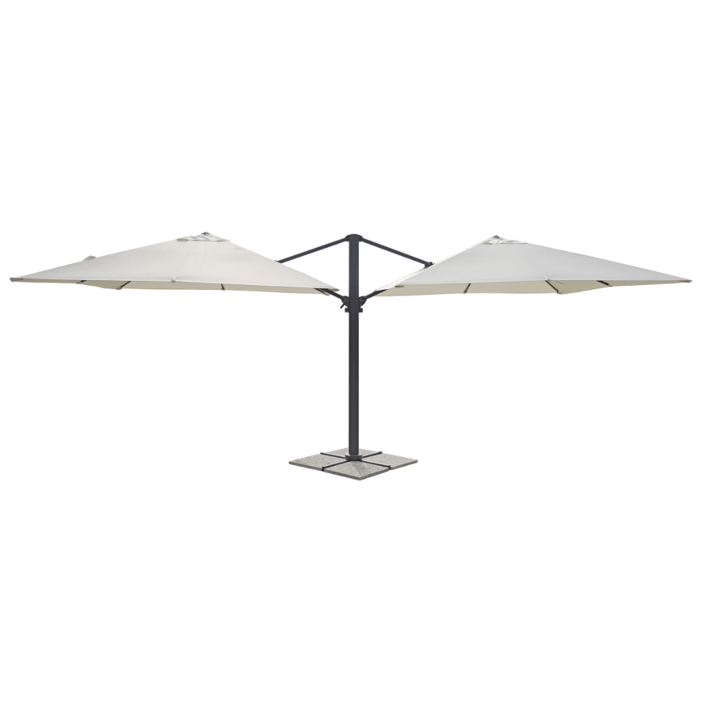 Ombrellone a doppio braccio