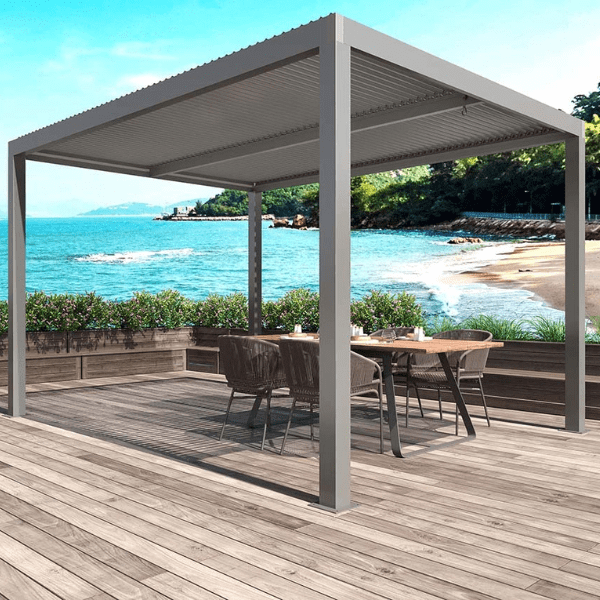 PERGOLA 3X3 ALLUMINIO GRIGIA