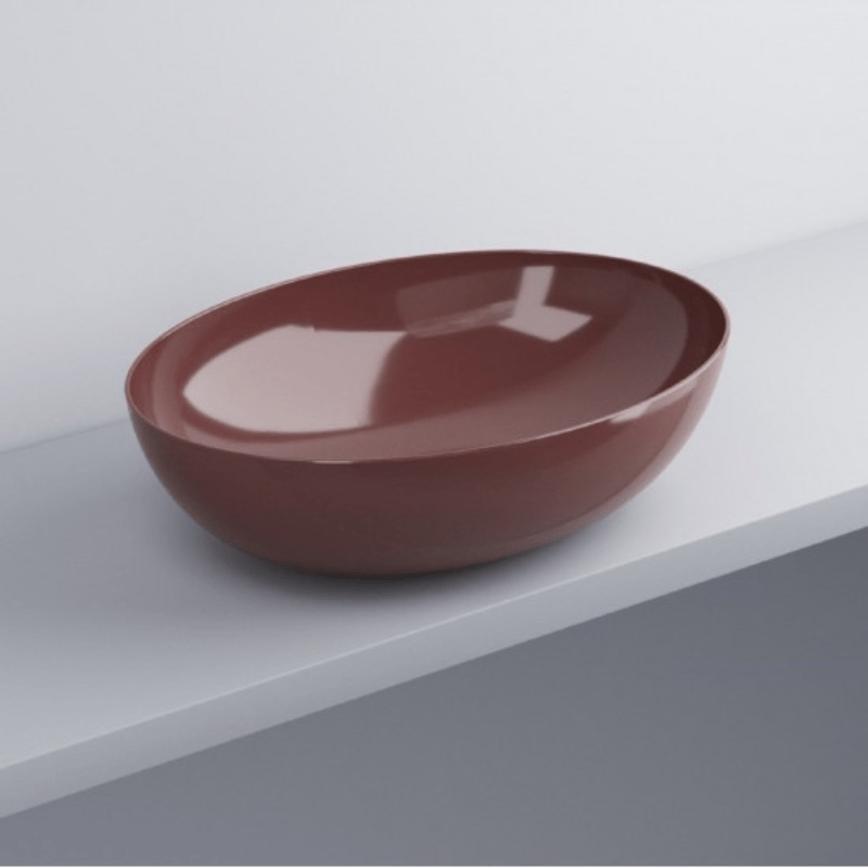 CIELO BACINELLA OVALE ECO 62 COLOR CORALLO