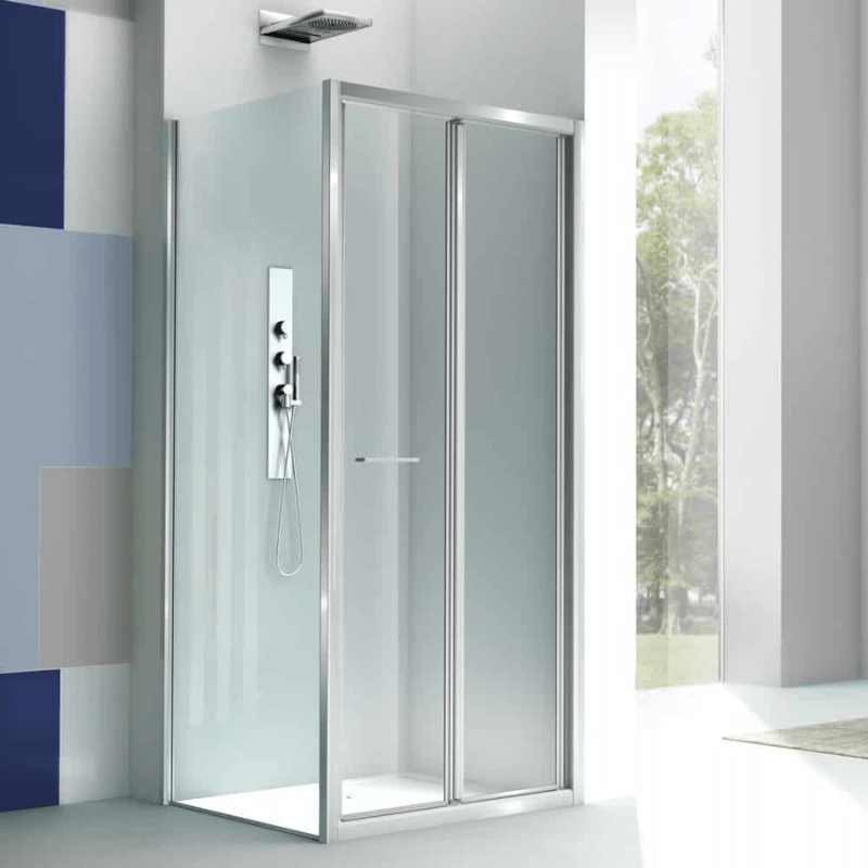 MEGIUS BOX DOCCIA LIVE 68/L LATO FISSO 68-70.5 ARG. LUCIDO FUME' SATIN  - EXPO DA AGGIUNGERE 12426