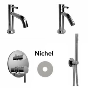 kit rubinetteria Bongio serie on Nichel
