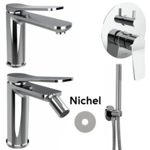 Kit rubinetteria Gio 2 Nichel